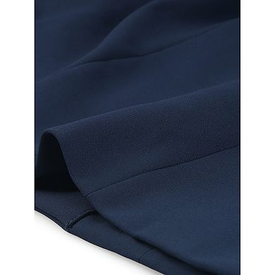 Women's Casual Blazer Dress Notched Lapel Collar Office Work Dresses