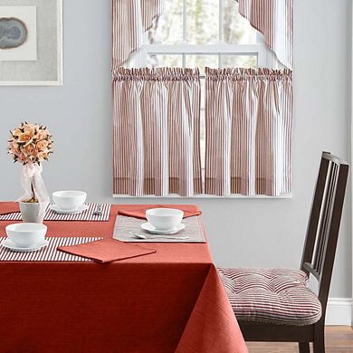 Plaza Classic Stripe Printed Tailored Curtain Swag