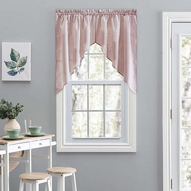 Plaza Classic Stripe Printed Tailored Curtain Swag