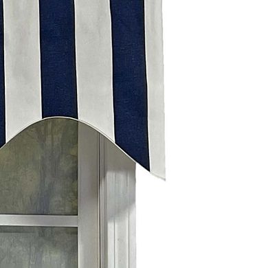 Cabana Stripe Design Super Soft Quality Valance 3" Rod Pocket