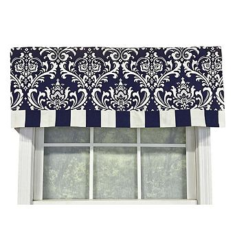 Ozbourne Style Banded High Quality Valance 3" Rod Pocket