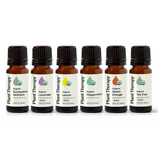 Top 6 Organic Singles Essential Oil Set | Plant Therapy