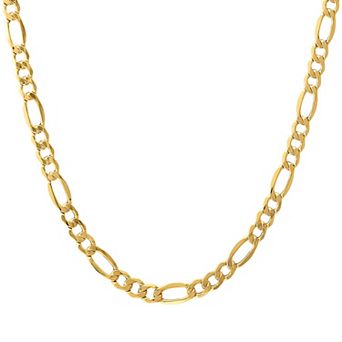Jordan Blue Men's 10k Gold Figaro Chain Necklace