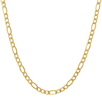 Jordan Blue Men's 14k Gold Figaro Chain Necklace