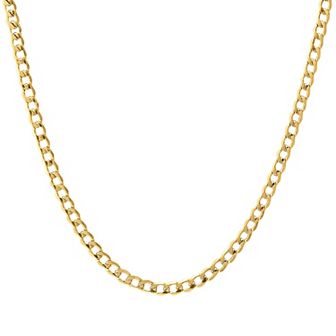 Jordan Blue Men's 14k Gold Curb Chain Necklace