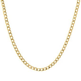 Jordan Blue Men's 14k Gold Curb Chain Necklace