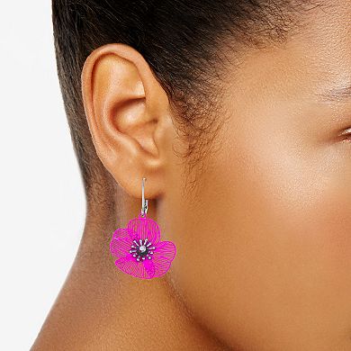 Simply Vera Vera Wang Leverback Small Flower Drop Earrings