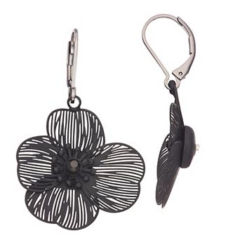 Simply Vera Vera Wang Leverback Small Flower Drop Earrings