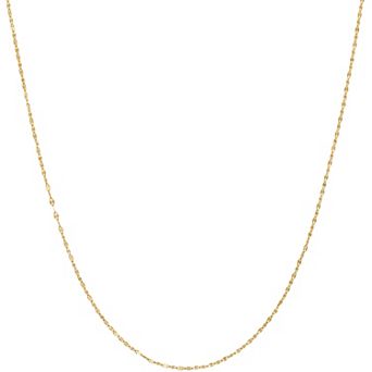 Jordan Blue 14k Gold Mirror Link Chain Necklace