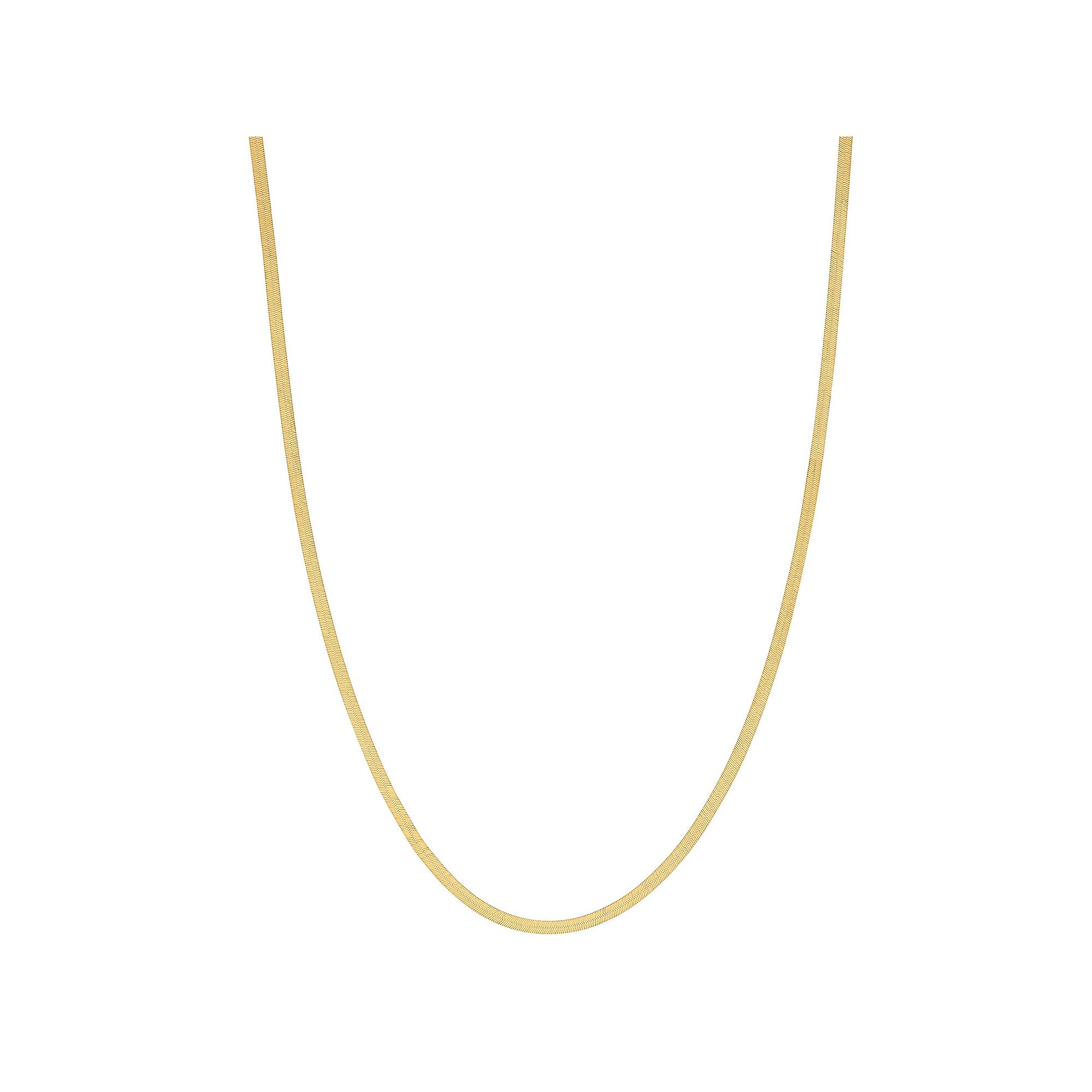 Jordan Blue 10k Gold Herringbone Chain Necklace, Womens, Size: 20