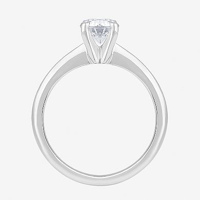 Diamond Medley 14k White Gold 1/2 Carat T.W. Lab-Grown Diamond Round Solitaire Ring