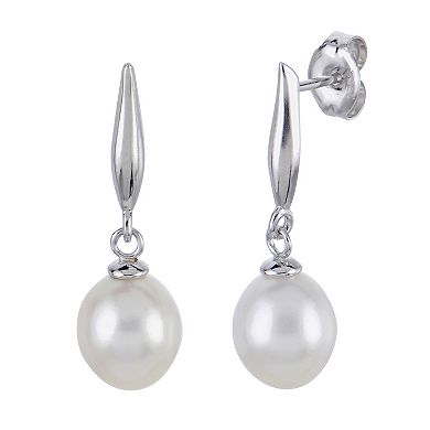 PearLustre by Imperial Sterling Silver Freshwater Cultured Pearl Pendant and Drop Earring Set