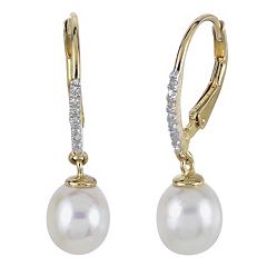 Pearl Earrings in Gold Kohl s