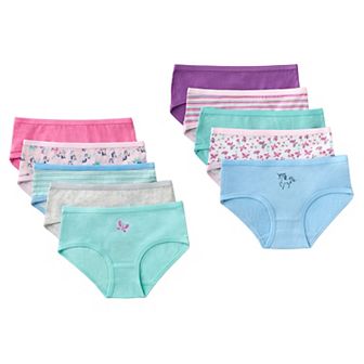 Toddler Girl Jumping Beans® Unicorns & Butterflies Briefs 10-pack