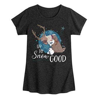 Disney's Frozen Olaf and Sven Girls 7-16 Up To Snow Good Graphic Tee