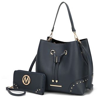 MKF Collection Callie Women’s Drawstring Bucket Crossbody Bag with Wallet by Mia K