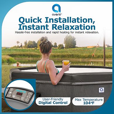 JLeisure Aegean 1,200 Liter 6 Person Rigid Foam Wall Hot Tub Spa