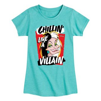Disney's 101 Dalmatians Cruella Girls 7-16 Chillin' Graphic Tee