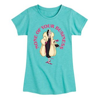 Disney's 101 Dalmatians Cruella Girls 7-16 None Of Your Business Graphic Tee