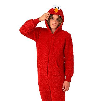 Kids 2-14 OppoSuits Elmo One-Piece Pajamas