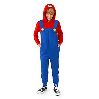Kids 2-16 OppoSuits Mario One-Piece Suit