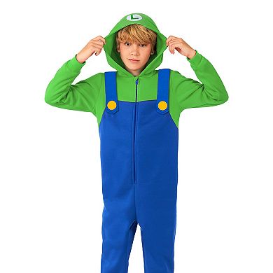 Kids' 4-16 OppoSuits Luigi One-Piece Pajamas