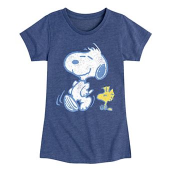 Girls Peanuts Snoopy Woodstock Pastels Graphic Tee