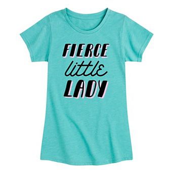 Girls Fierce Little Lady Graphic Tee