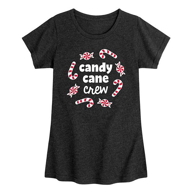 girls candy cane shirt