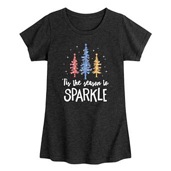Girls Season To Sparkle Graphic Tee