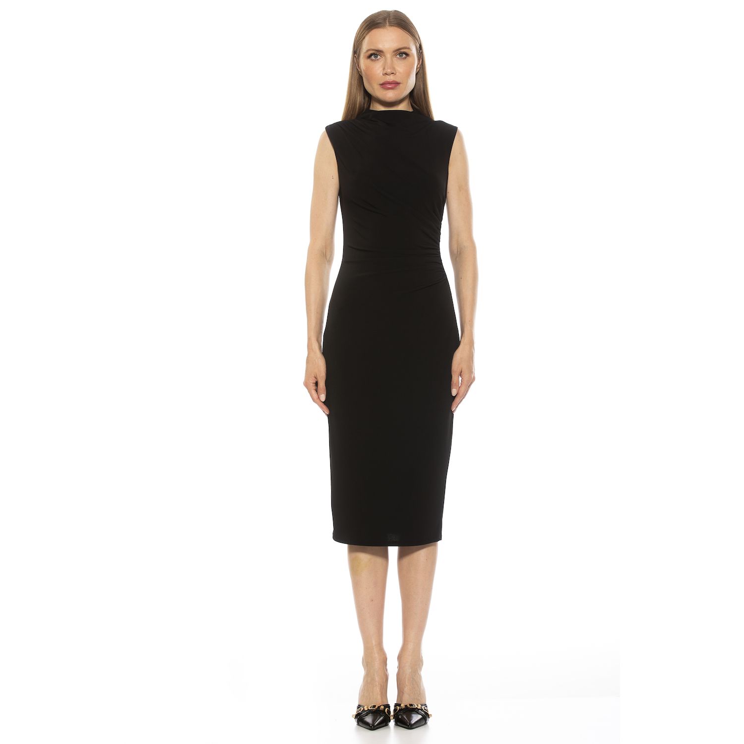 Женское платье Alexia Admor Jan Mockneck Sheath, цвет: Чёрный
