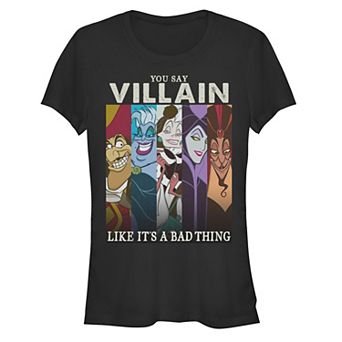 Disney Villains You Say Villain Like It's A Bad Thing Juniors' Fitted Graphic Tee