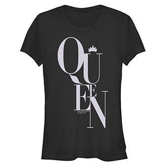 Disney Villains Snow White Evil Queen Who's The Fairest Of Them All Juniors' Fitted Graphic Tee