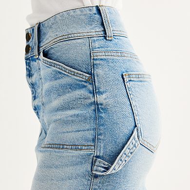 Juniors' SO® Denim Utility Skirt