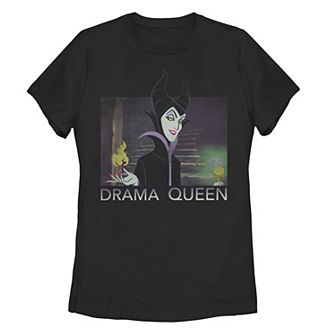 Disney Villains Sleeping Beauty Maleficent Drama Queen Juniors' Fitted Graphic Tee
