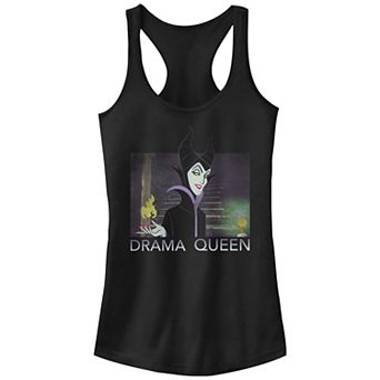 Disney Villains Sleeping Beauty Maleficent Drama Queen Juniors' Racerback Tank Top