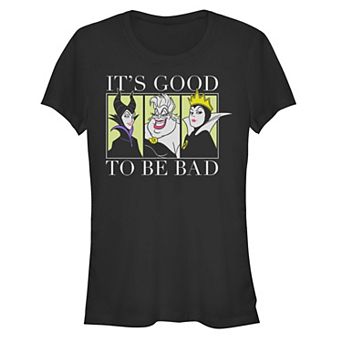 Disney Villains It's Good To Be Bad Triple Threat Juniors' Fitted Graphic Tee