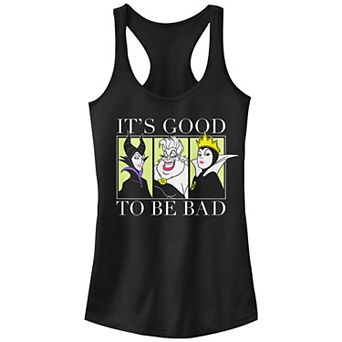 Disney Villains It's Good To Be Bad Triple Threat Juniors' Racerback Tank Top