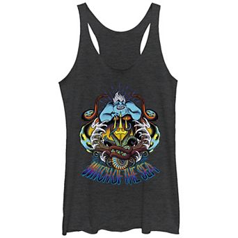 Disney Villains The Little Mermaid Ursula Witch Of The Sea Poster Juniors' Racerback Tank Top