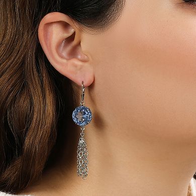 1928 Crystal Tassel Drop Earrings