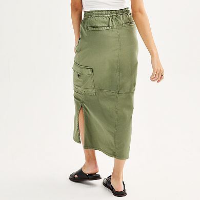 Juniors' SO® Utility Maxi Skirt