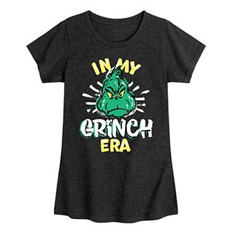 Girls The Grinch Resting Grinch Face Graphic Tee
