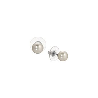 1928 Faux Pearl Stud Earrings