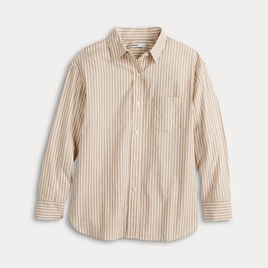Women's Sonoma Goods For Life® Adaptive Easy Dressing Boyfriend Shirthirt