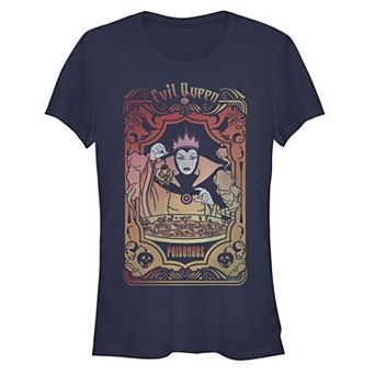Disney's Snow White and the Seven Dwarfs Evil Queen Juniors' Tarot Card Graphic Tee