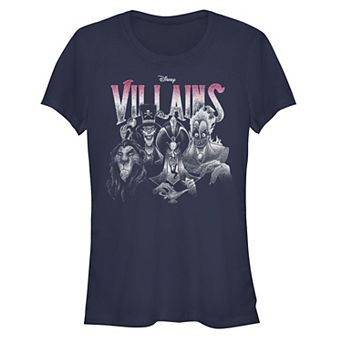 Disney Villains Juniors' Bad Guys Lineup Graphic Tee