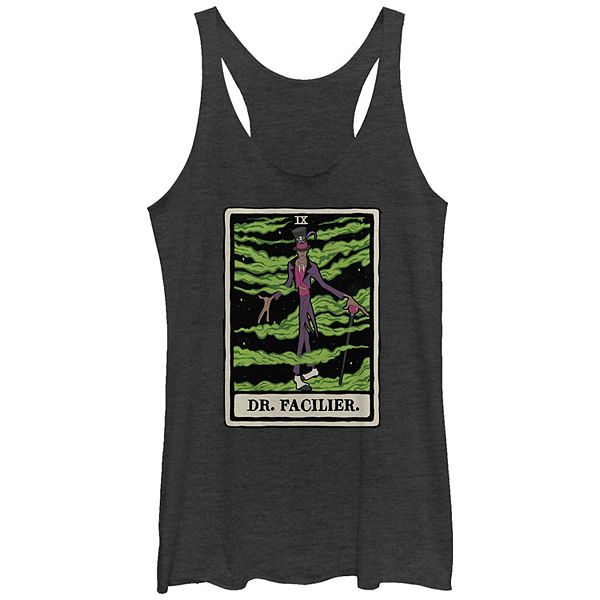 Juniors' Disney Villains Dr. Facilier Tarot Card Tri-Blend Graphic Tank Top