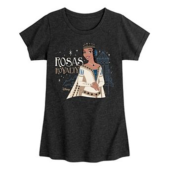 Disney's Wish Queen Amaya Girls 7-16 Rosas Royalty Graphic Tee