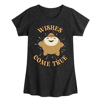 Disney's Wish Star Girls 7-16 Wishes Come True Graphic Tee