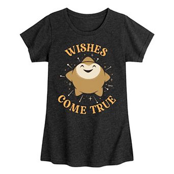 Disney's Wish Star Girls 7-16 Wishes Come True Graphic Tee